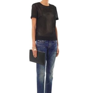 Rag & Bone Oda Sheer Striped Top